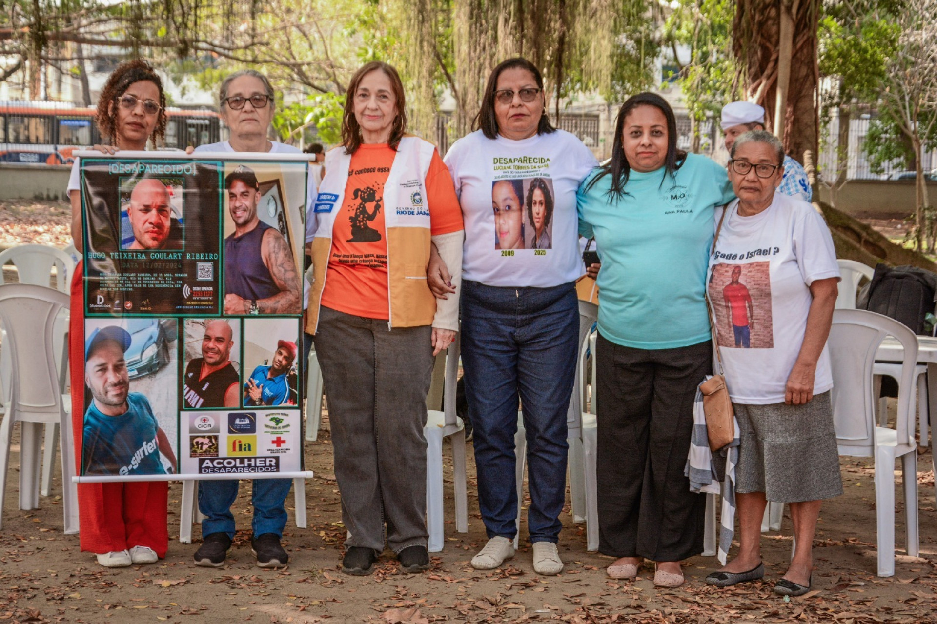 Famílias de desaparecidos se reuniram para culto ecumênico na Quinta da Boa Vista - Gil Soares / Governo do Rio