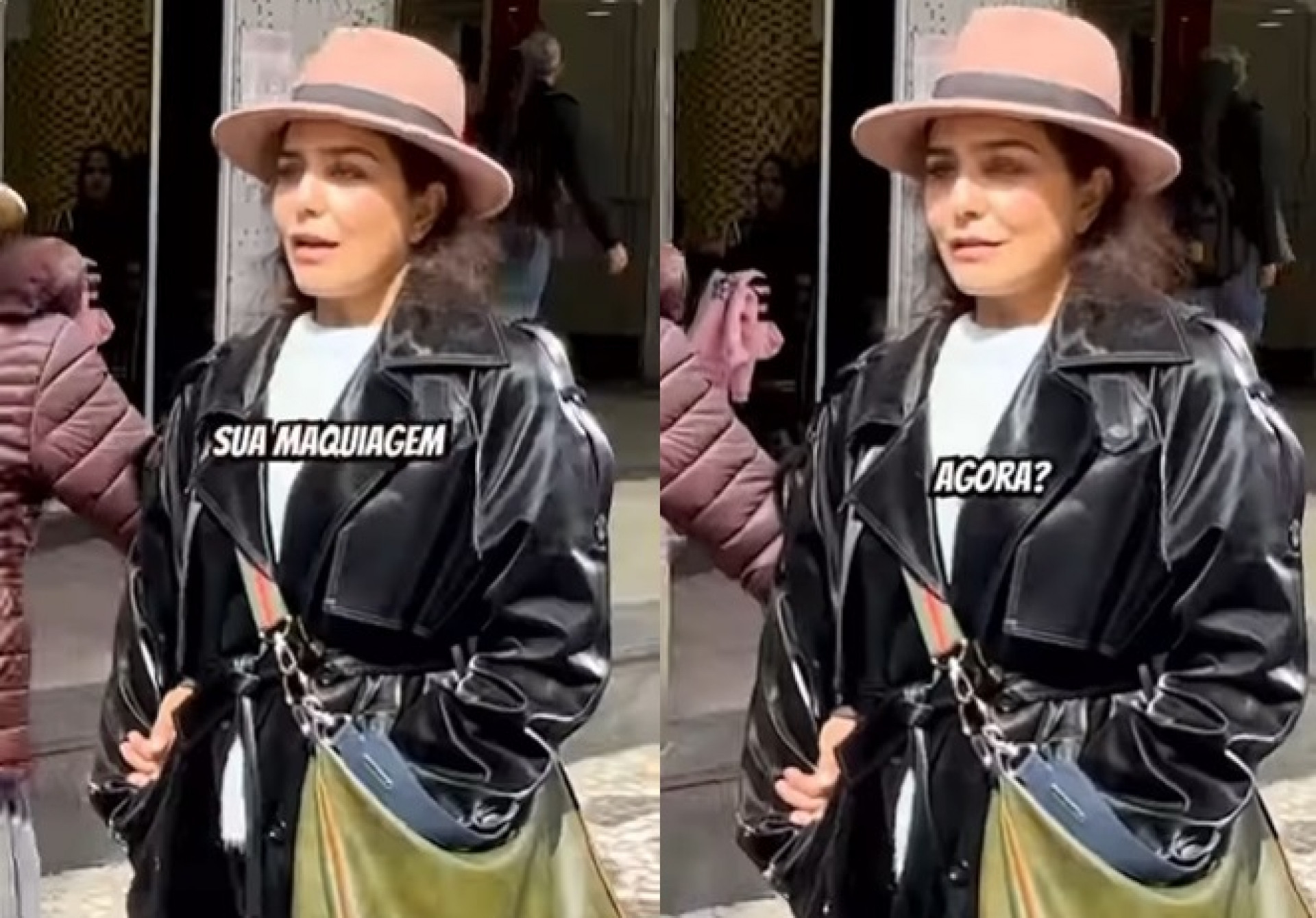 Influenciador ofereceu R$ 200 para Leticia Sabatella tirar maquiagem - Reprodução/Instagram