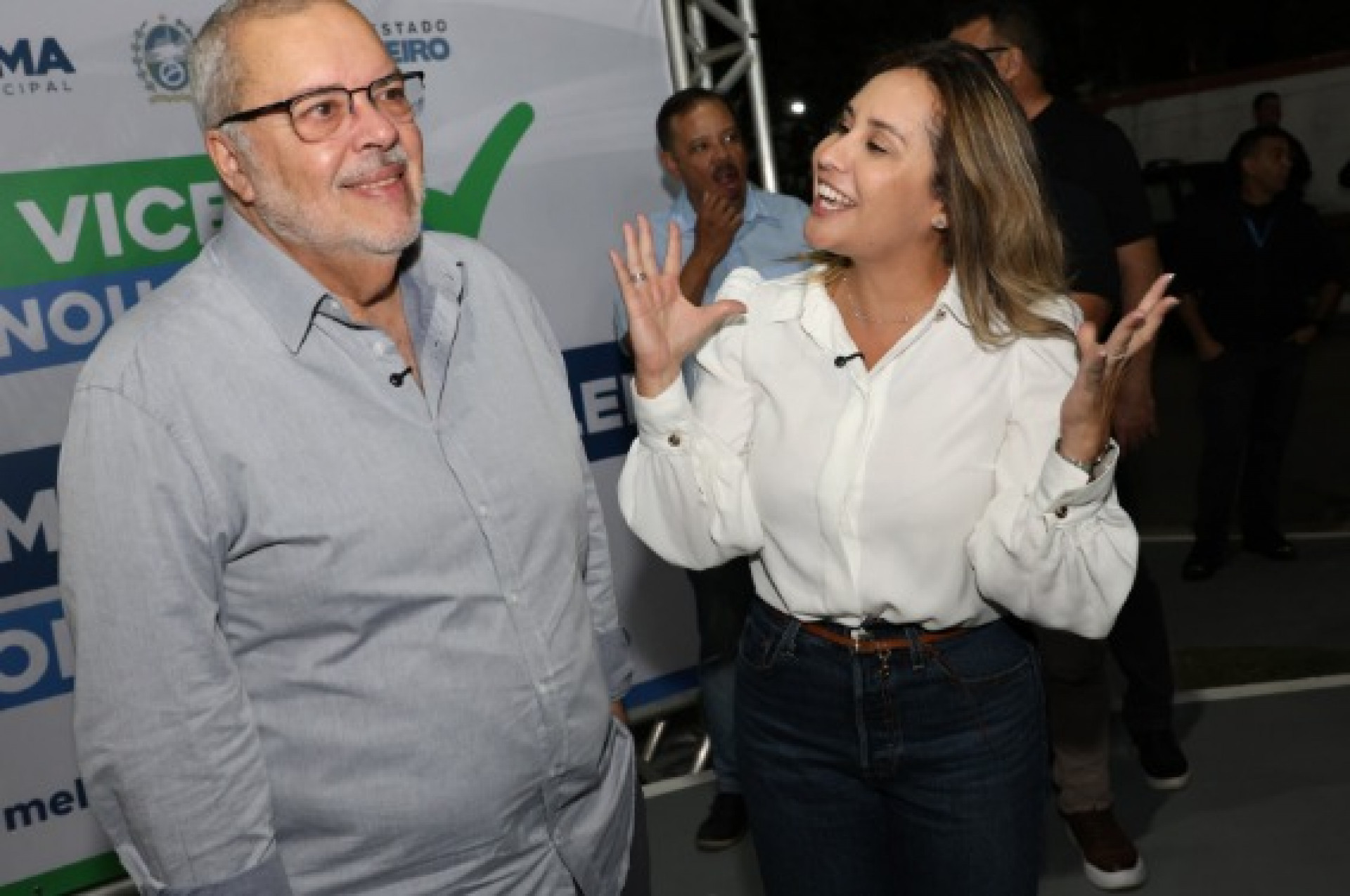 Prefeita Daniela Soares (PL), secretário estadual de Infraestrutura e Obras Públicas, Uruan Andrade - Ascom