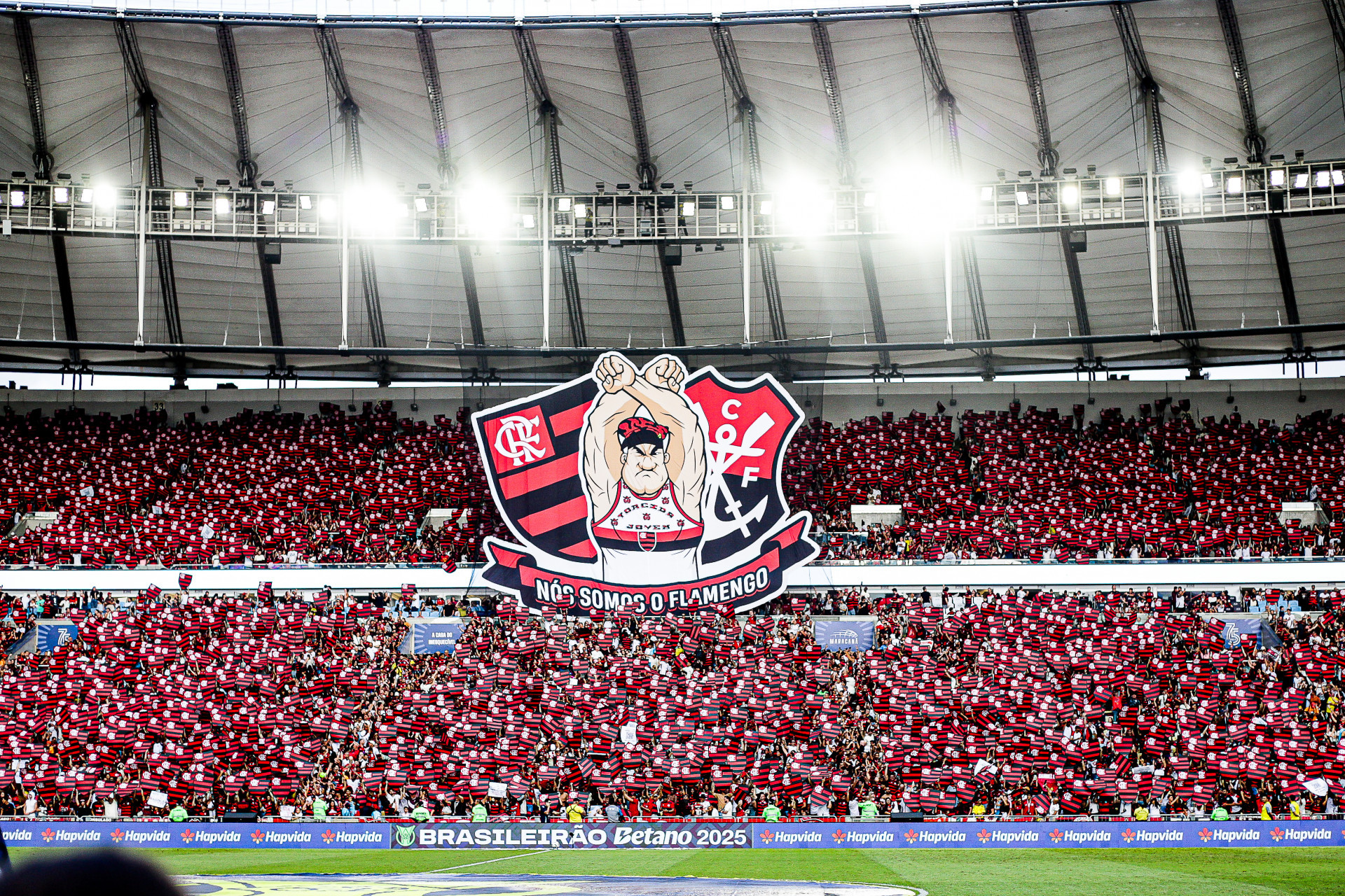 Festa da torcida do Flamengo nas arquibancadas do Maracanã - Gilvan de Souza / Flamengo