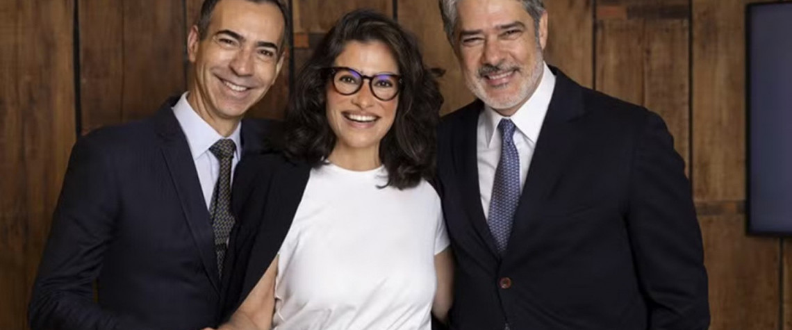 César Tralli assume lugar de Bonner no 'Jornal Nacional' com Renata Vasconcellos  - Divulgação/TV Globo