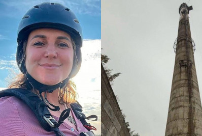 Mulher escorrega de torre de 90 metros enquanto tentava fazer selfie morre na frente do filho