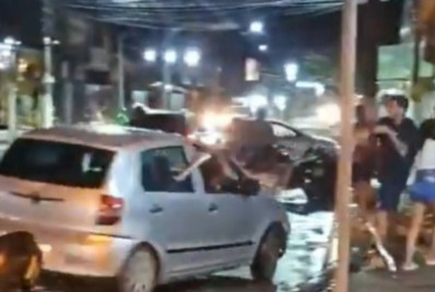 Confusão generalizada termina com pessoa esfaqueada em Magé