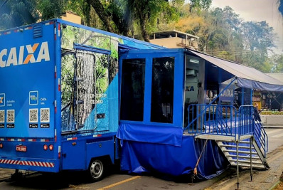 Caminhão Caixa faz atendimento a micro e pequenos empreendedores em Piraí