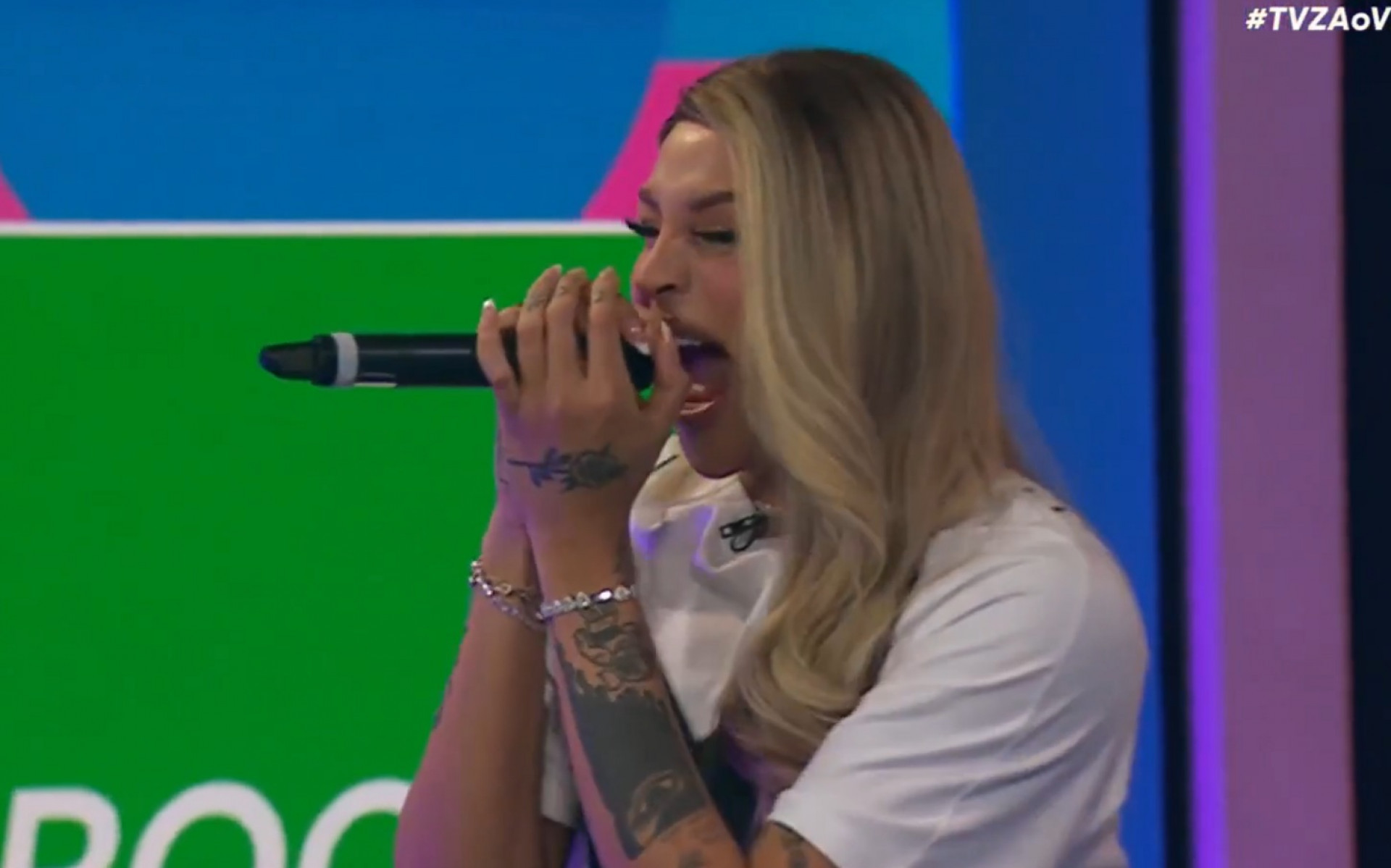 Pabllo Vittar durante o 'TVZ' - Reprodução de vídeo