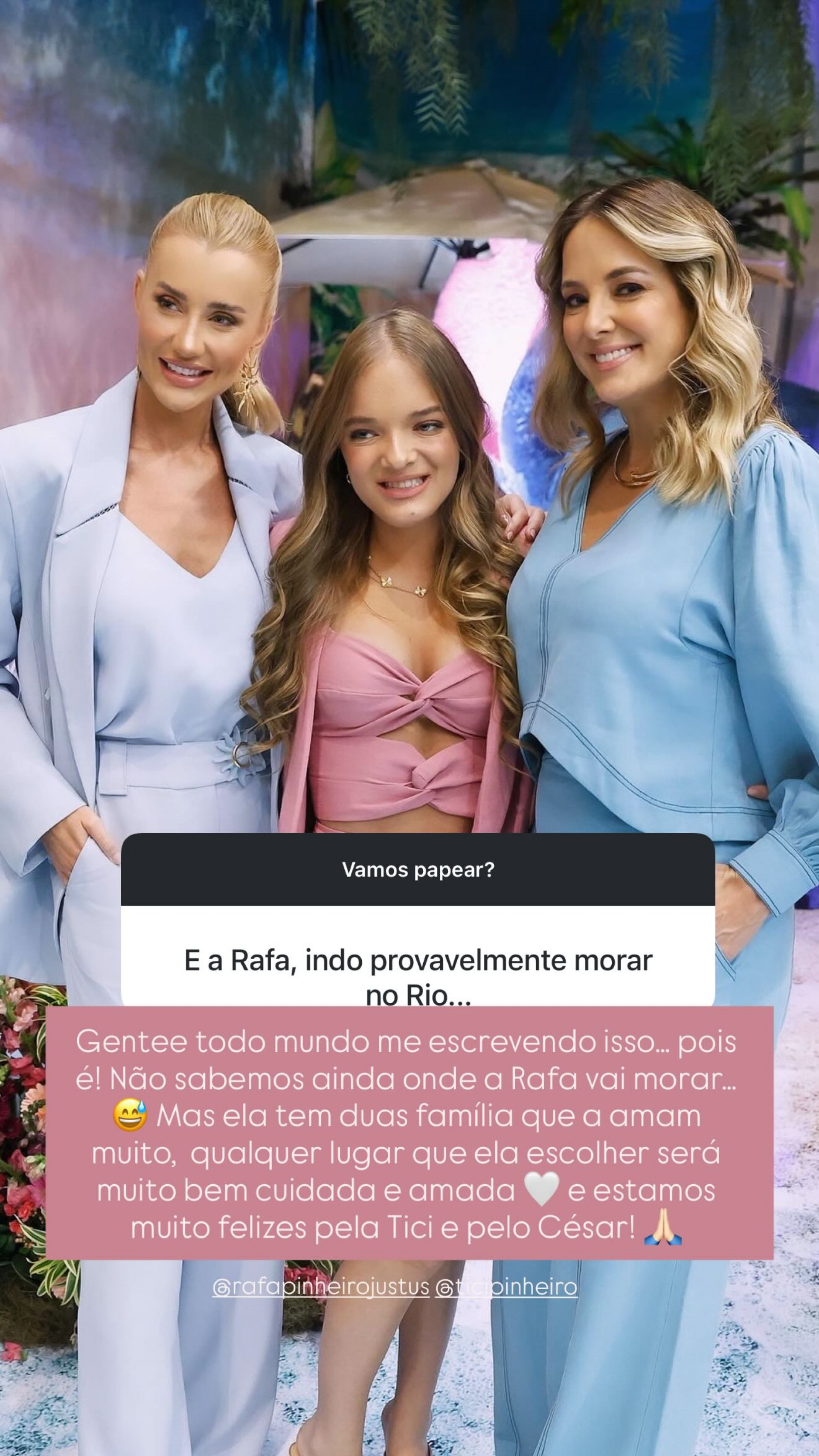 Ana Paula Siebert respondeu internauta sobre o destino de Rafa Justus - Reprodução/Instagram