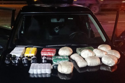 PRF apreende 10 quilos de cocaína destinados a Rio das Ostras