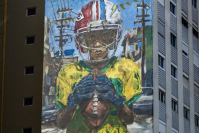 Clima da NFL 'invade' São Paulo com murais pela cidade