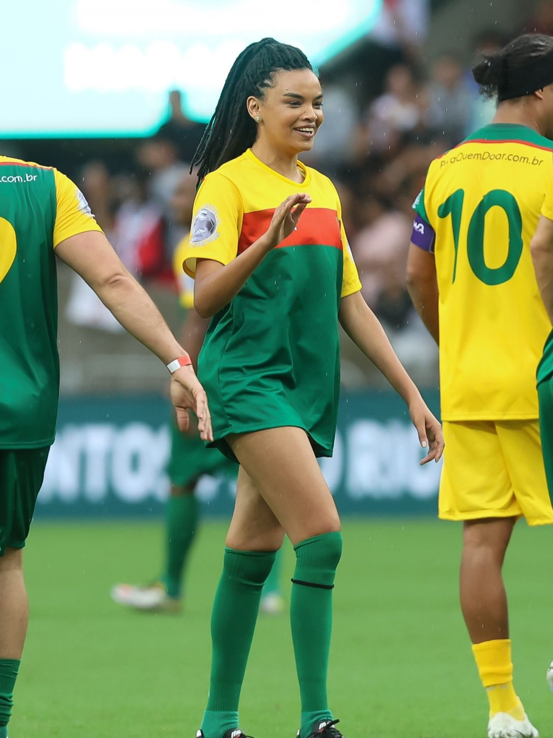 Lucy Ramos publicou foto de partida solidária no Maracanã - Reprodução/Instagram