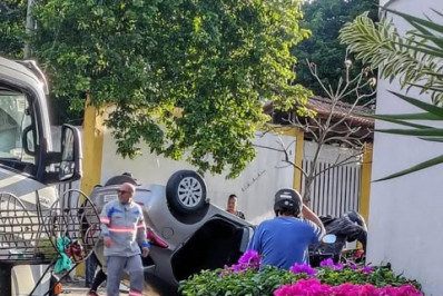 Acidente no Portinho, em Cabo Frio, mobiliza Corpo de Bombeiros