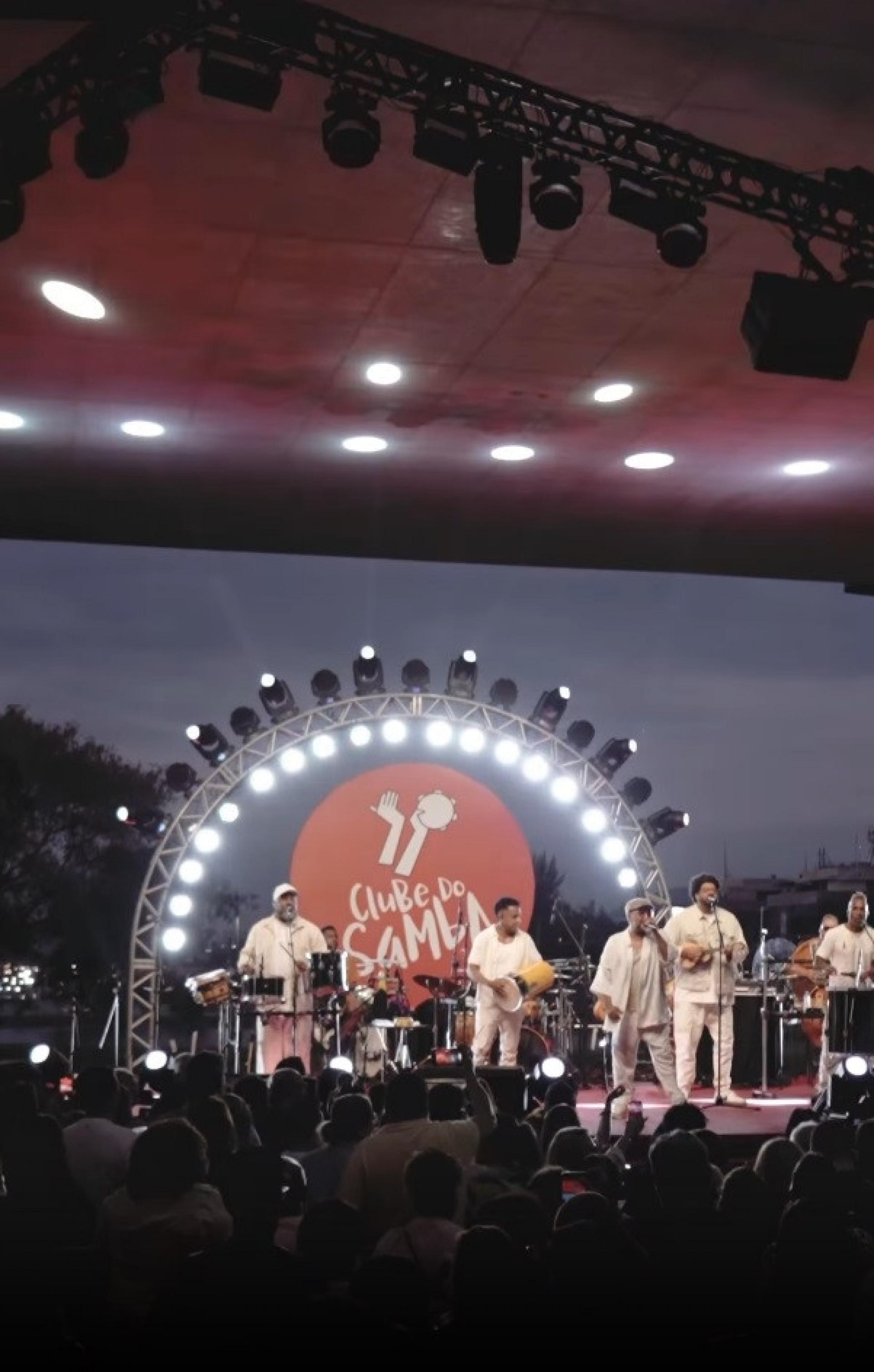 Evento do Clube do Samba na Cidade das Artes, no último dia 17 de agosto - Reprodução / Instagram