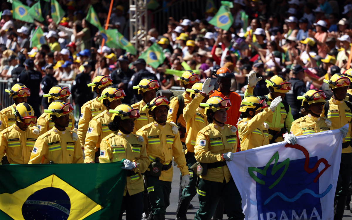 Desfile de 7 de setembro aconteceu na Esplanada dos Ministérios, em Brasília