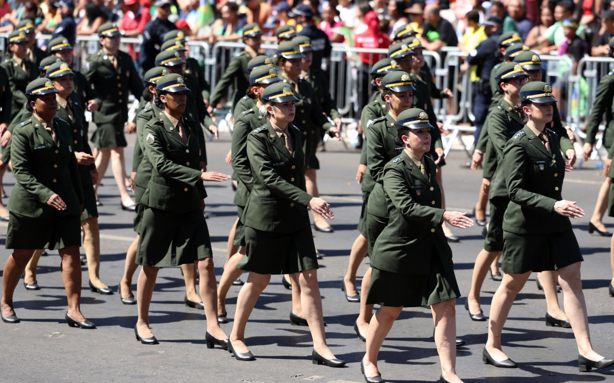 Desfile de 7 de setembro aconteceu na Esplanada dos Ministérios, em Brasília