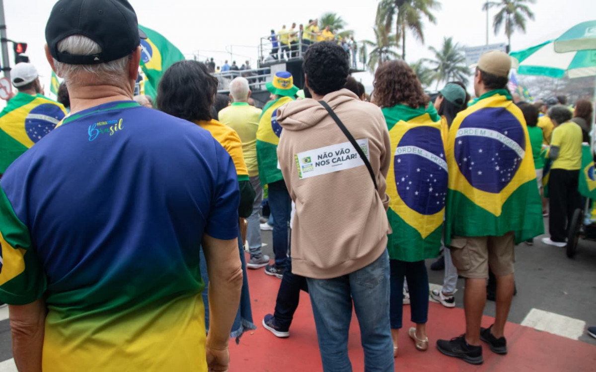 Ato pr&oacute;-Bolsonaro acontece &agrave;s v&eacute;speras do fim do julgamento do ex-presidente