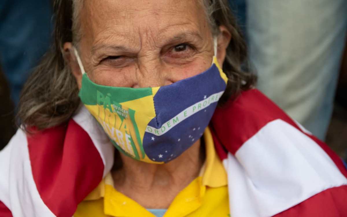 Manifesta&ccedil;&atilde;o fizeram ato contra condena&ccedil;&atilde;o de Bolsonaro em Copacabana