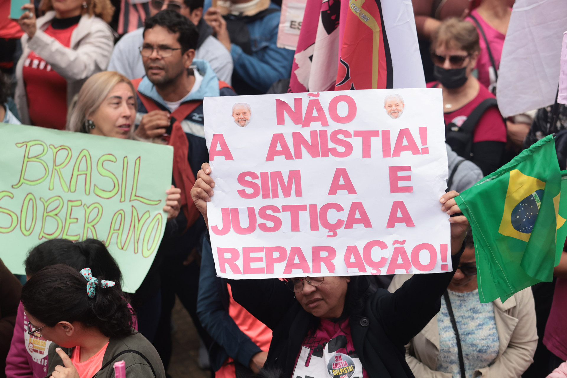 Manifestantes defenderam a soberania nacional no Dia da Independência, em São Paulo - Paulo Pinto/Agência Brasil