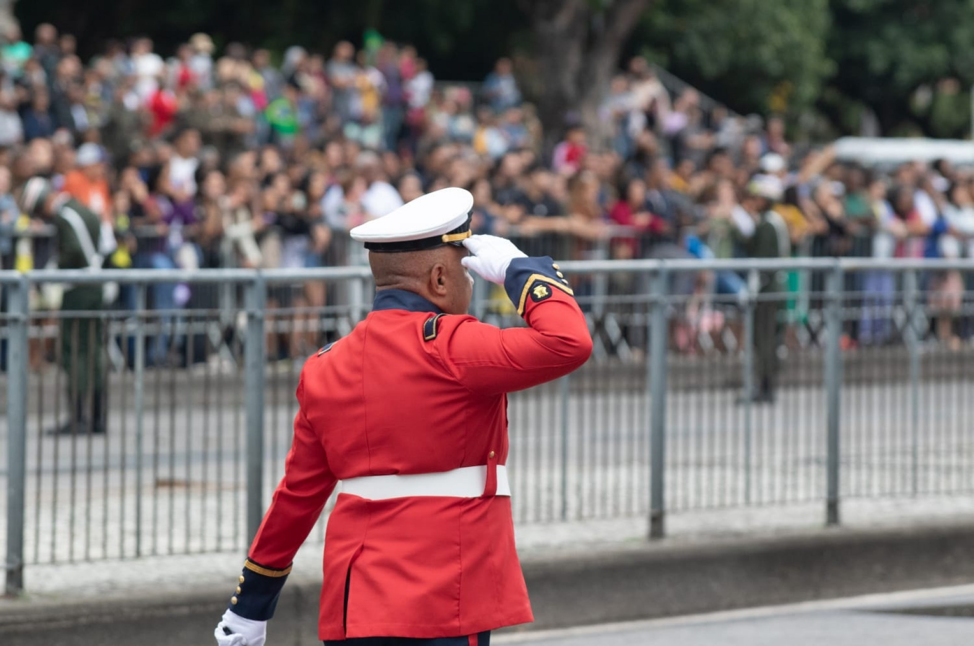 Desfile Cívico-Militar pelo 7 de Setembro na Avenida Presidente Vargas foi realizado neste domingo - Érica Martin/Agência O Dia