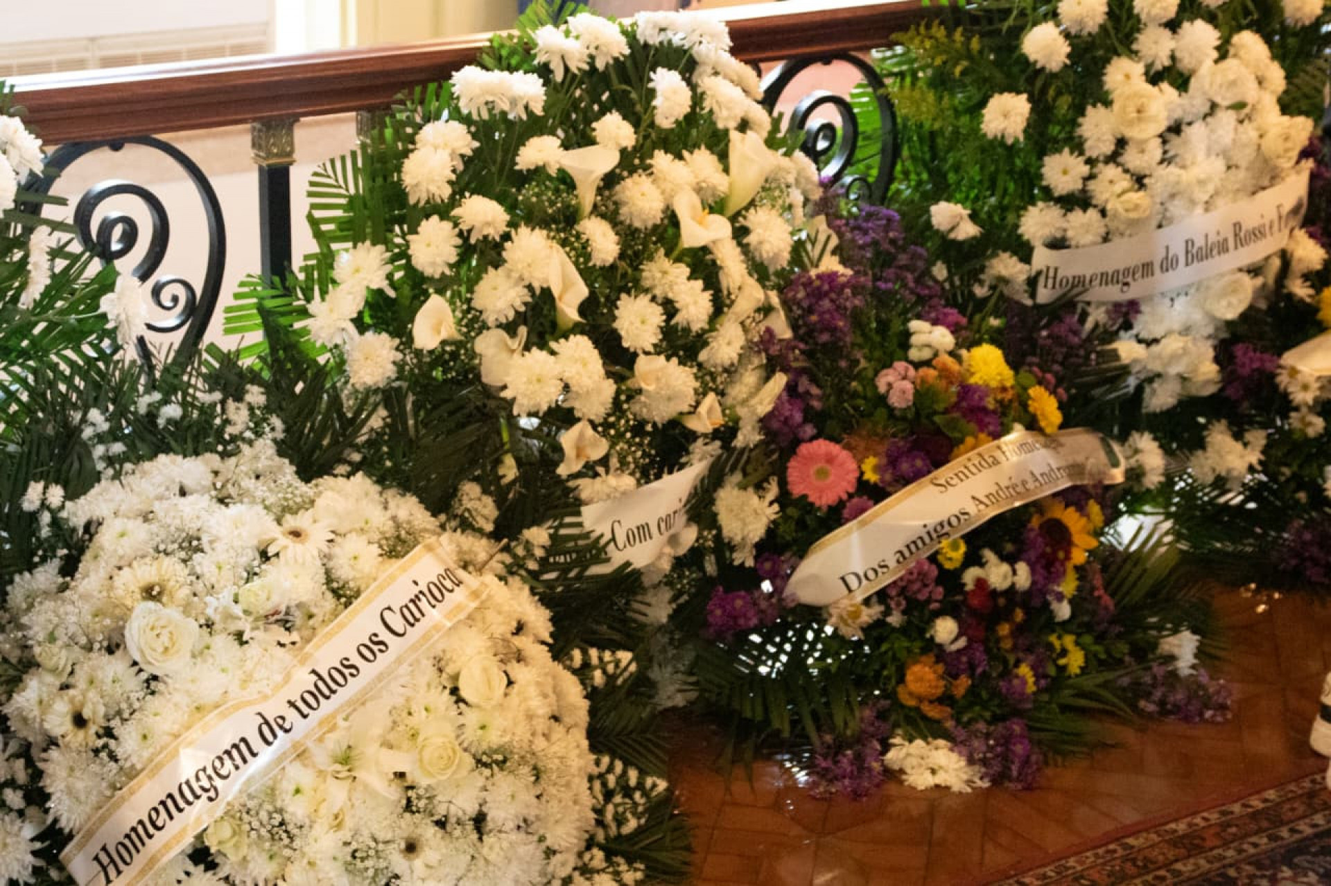 Autoridades prestaram homenagens durante velório de Mariangeles Maia no Palácia da Cidade - Érica Martin/Agência O Dia