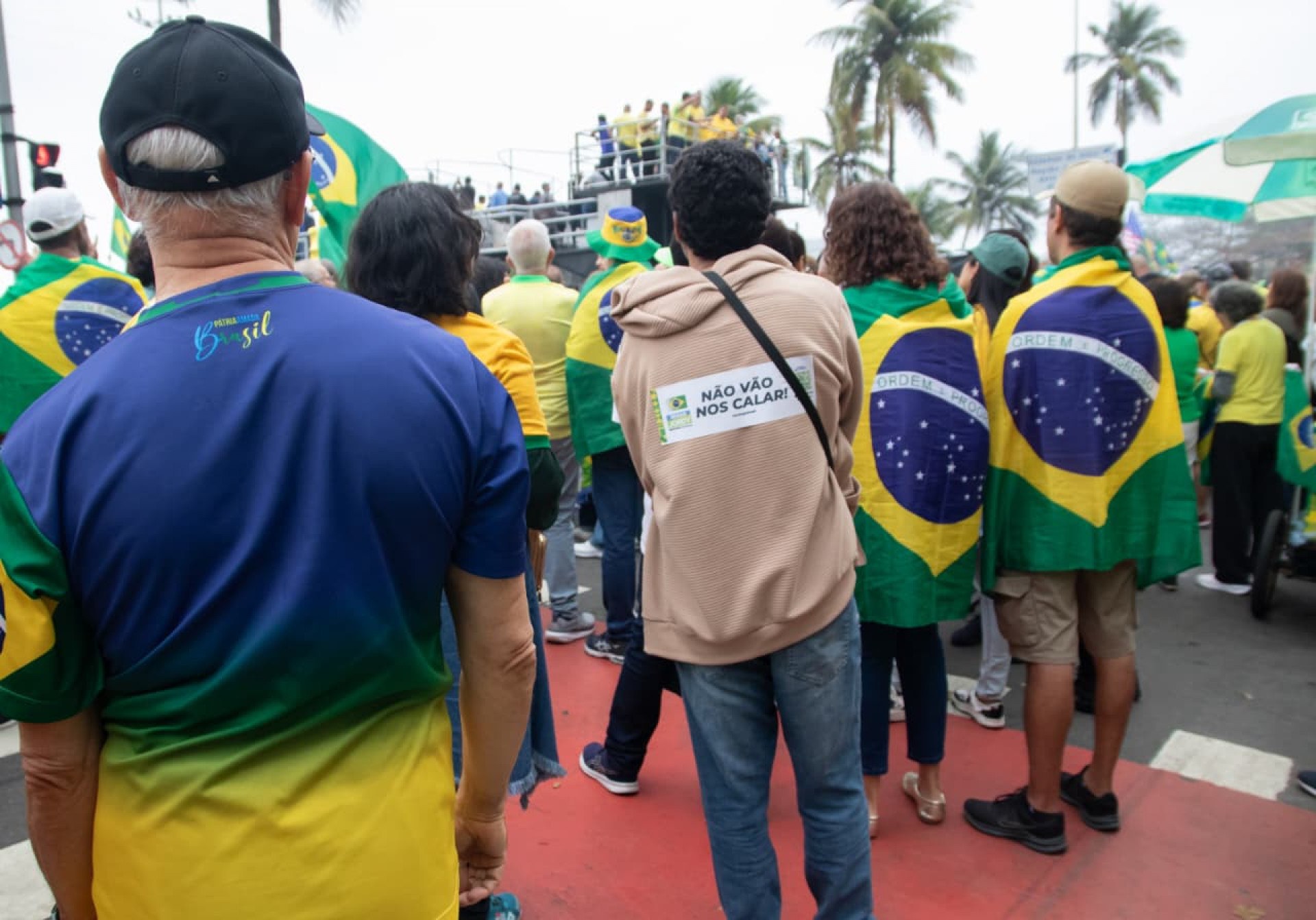 Ato pró-Bolsonaro acontece às vésperas do fim do julgamento do ex-presidente - Érica Martin/Agência O Dia