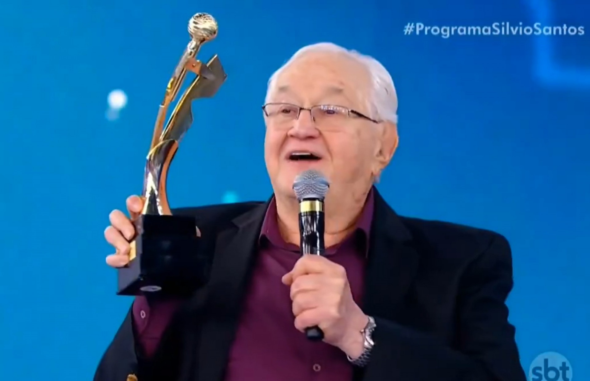 Boris Casoy durante o 'Programa Silvio Santos' - Reprodução de vídeo