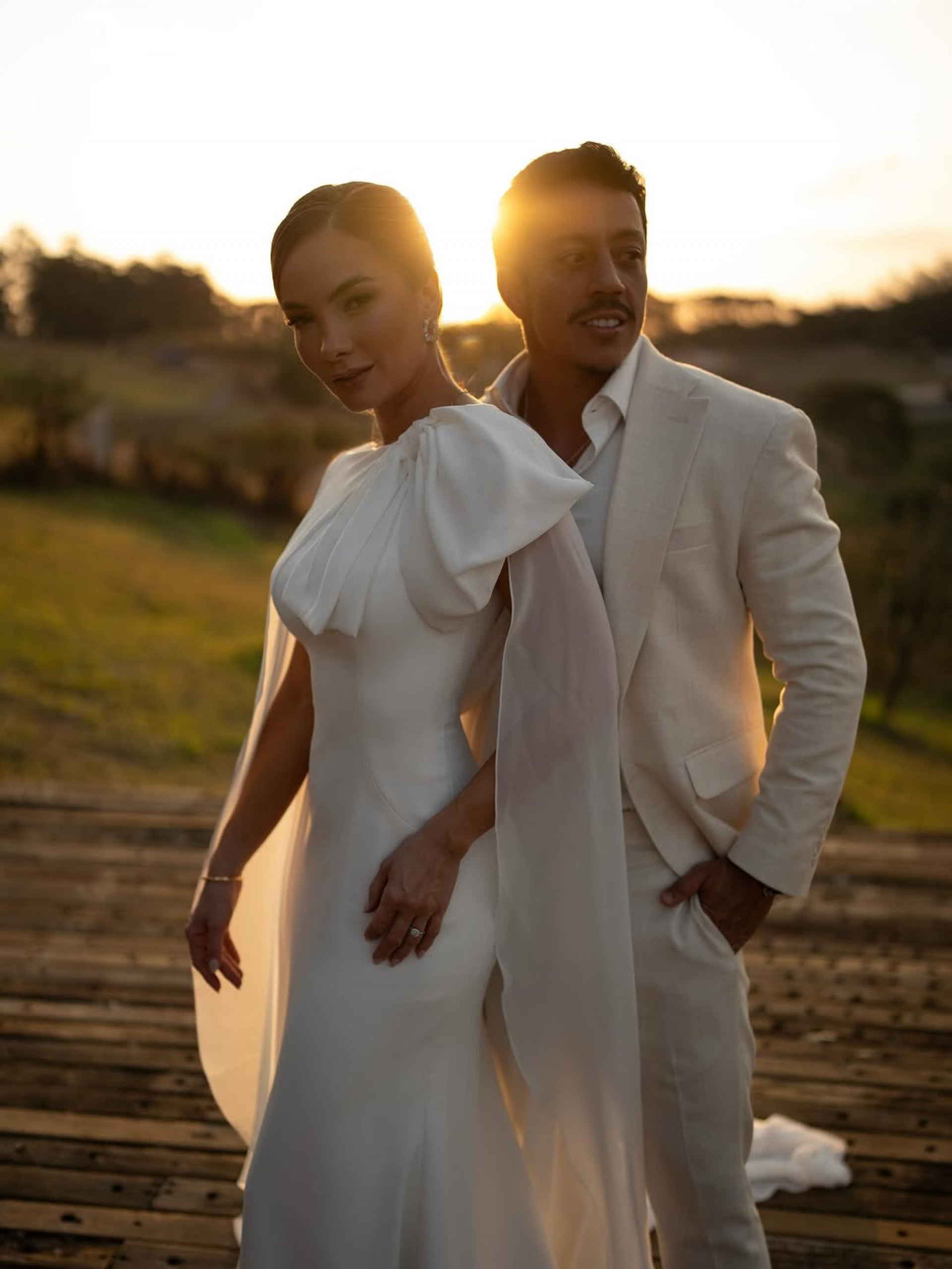 Renato Albani e Juliana Fructuozo no civil - Rodolfo Santos / Divulgação