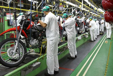 Produção de motos sobe 13,4% em agosto e tem melhor mês do ano, diz Abraciclo
