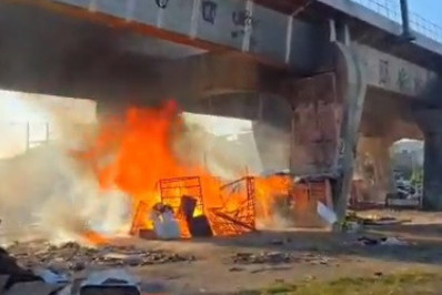 Suspeitos provocam incêndio em ação contra lava-jatos e construções irregulares em Manguinhos