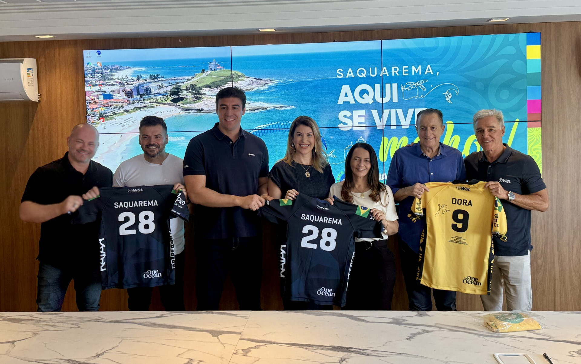 Saquarema garante etapa do Mundial de Surfe at&eacute; 2028  - Divulga&ccedil;&atilde;o/Prefeitura de Saquarema