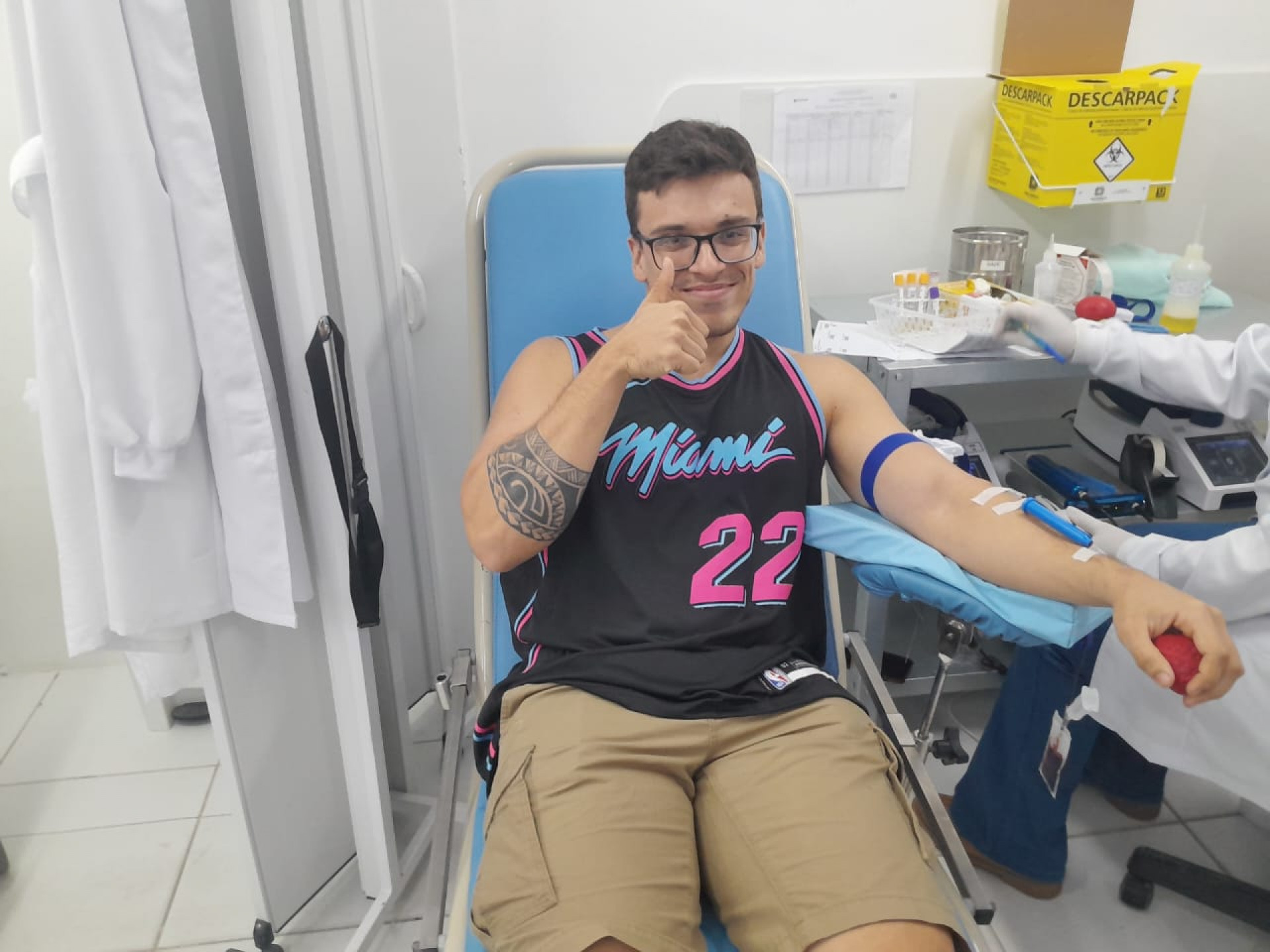 Servidores municipais de Casimiro de Abreu se uniram &agrave; campanha "Casimiro Sangue Bom" para refor&ccedil;ar os estoques de sangue do Hemolagos - Foto: Divulga&ccedil;&atilde;o