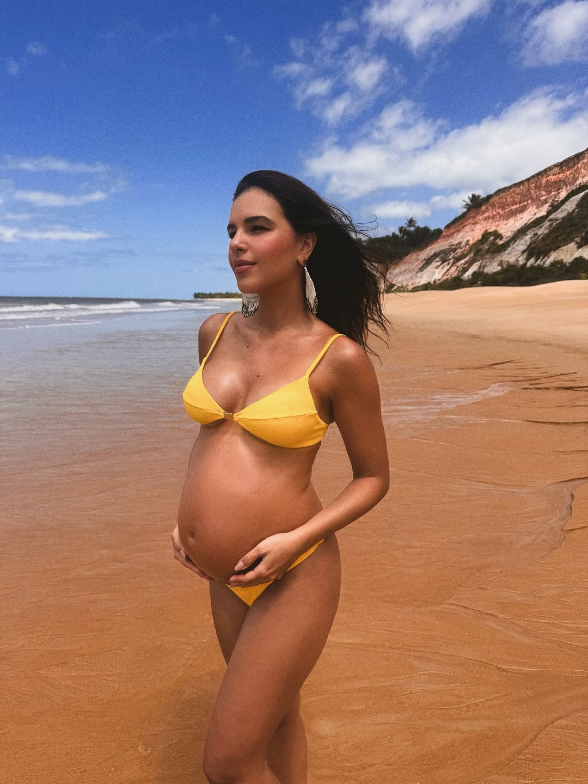 Grávida, Mariana Rios aproveita viagem na Bahia - Reprodução / Instagram