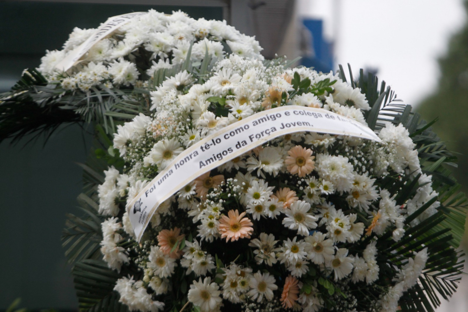 Torcida For&ccedil;a Jovem, do Vasco, mandou coroa de flores para sepultamento de torcedor - Reginaldo Pimenta / Ag&ecirc;ncia O Dia