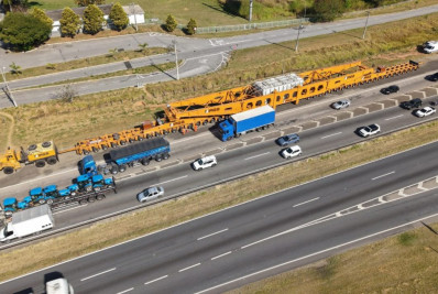 Carreta gigante passa pela Serra das Araras neste domingo; confira interdições