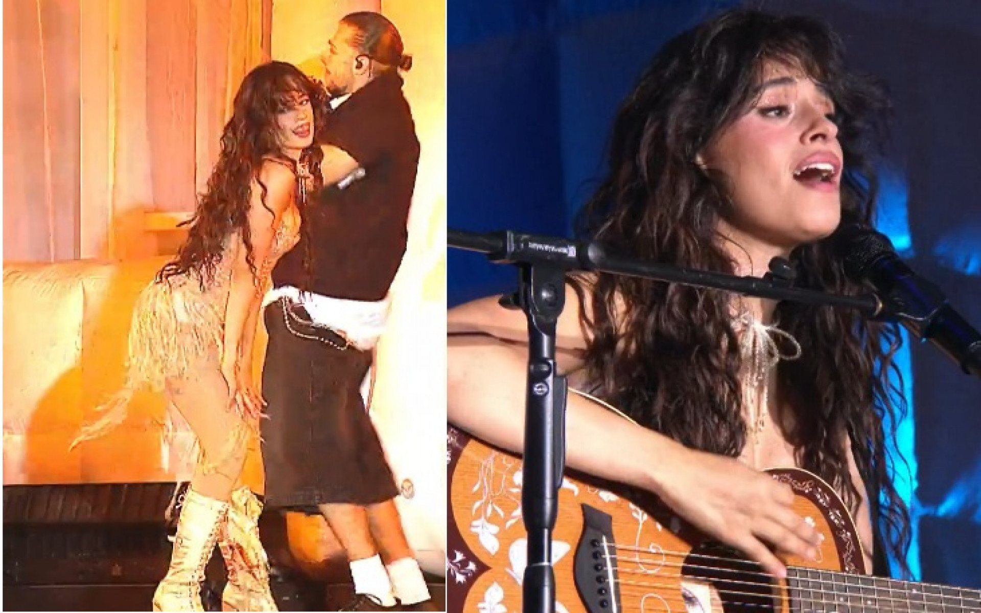 Camila Cabello durante show no The Town - Reprodução de vídeo / Multishow