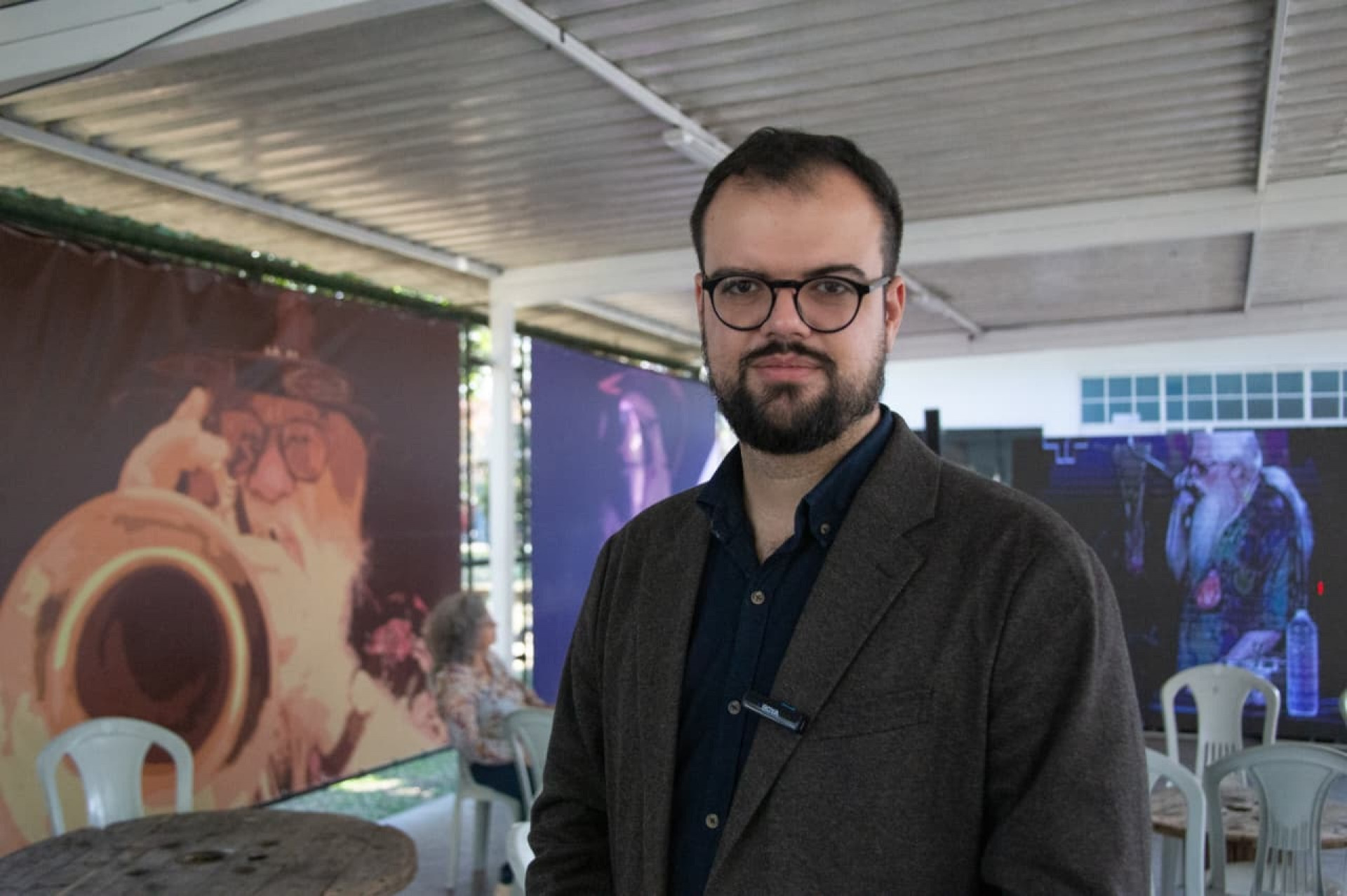 Lucas Padilha, secretário municipal de Cultura do Rio, também estava na Areninha Hermeto Pascoal - Érica Martin/Agência O Dia
