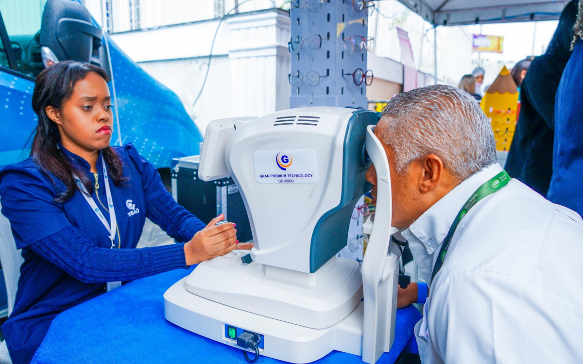 Exames de vista foram realizados na 8ª edição do Meriti para Todos