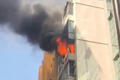 Incêndio destrói apartamento no Centro do Rio