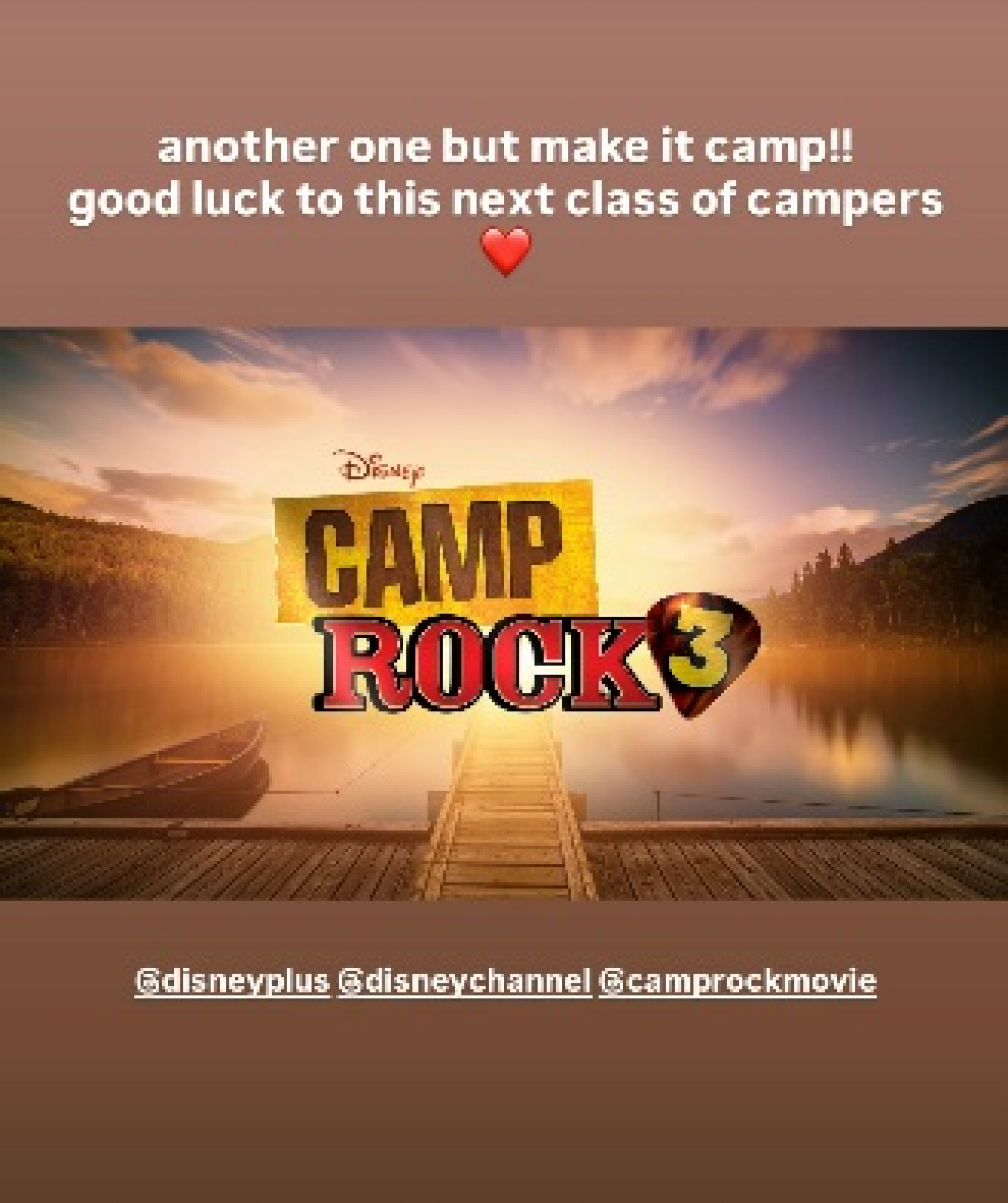 Demi Lovato mandou recado para os novos campistas  - Reprodução/Instagram 