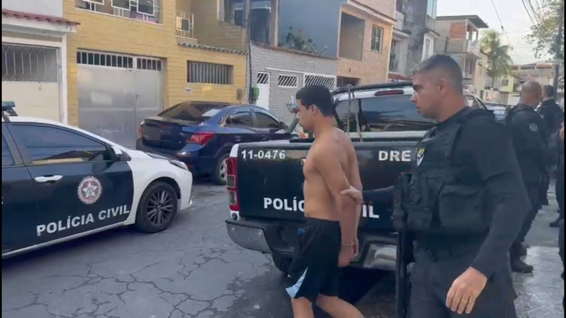 Policiais civis atuam na Vila Kennedy e no Catiri para reprimir expansão do Comando Vermelho - Reprodução