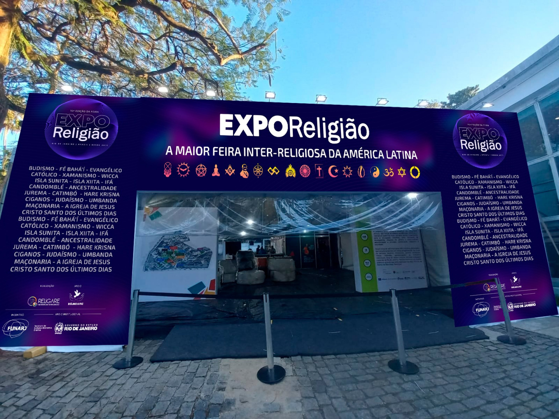 Evento conta com áreas que contam a história de cada religião - Divulgação / Expo Religião