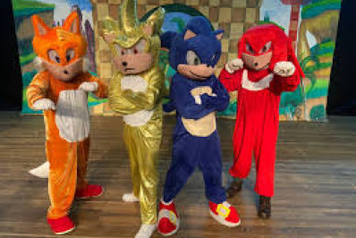 Peça infantil reúne Sonic em ação contra os vilões no Teatro da AMF