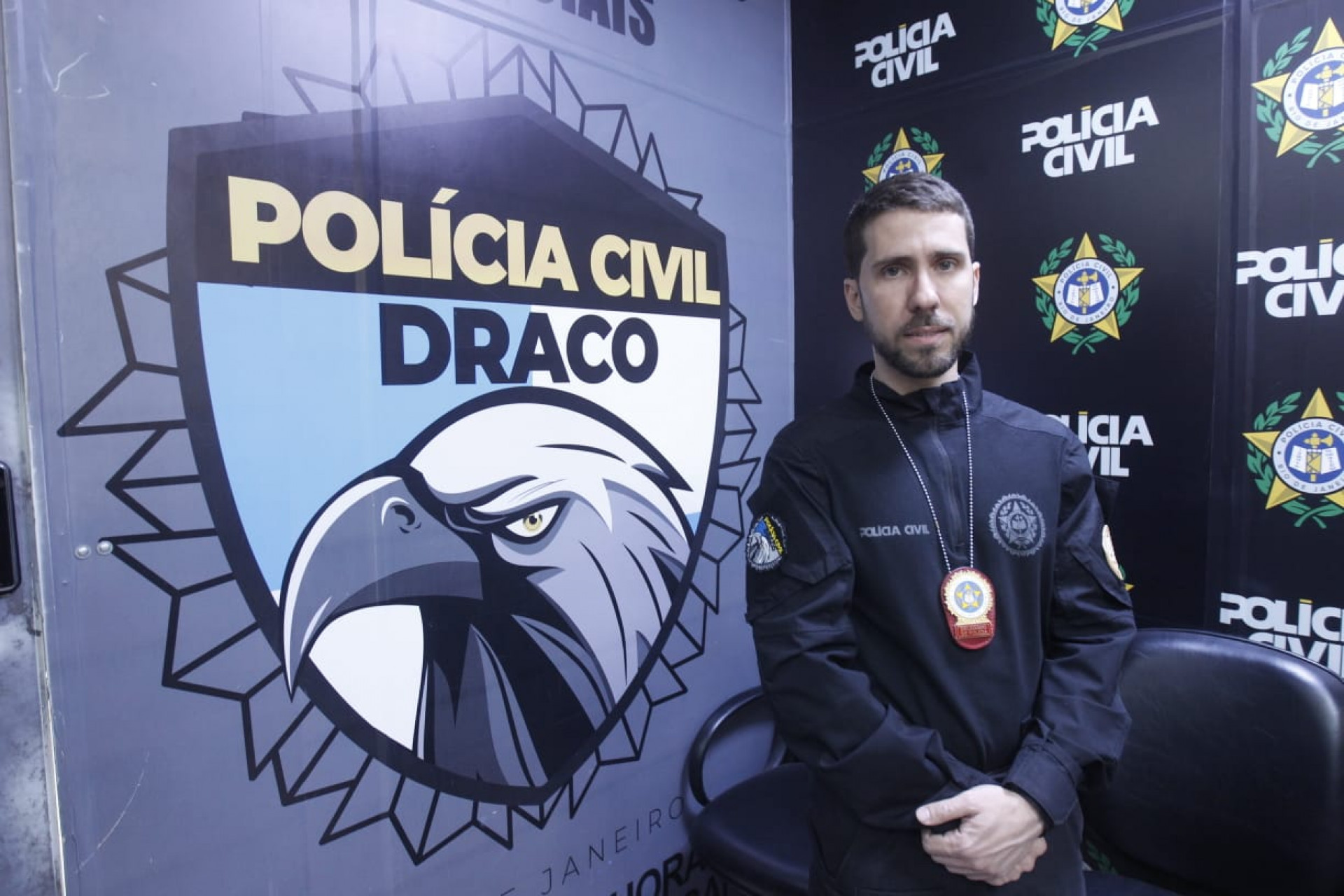 Delegado Álvaro Gomes, titular da Draco, destacou atuação de membros de organizadas em crimes - Reginaldo Pimenta / Agência O Dia