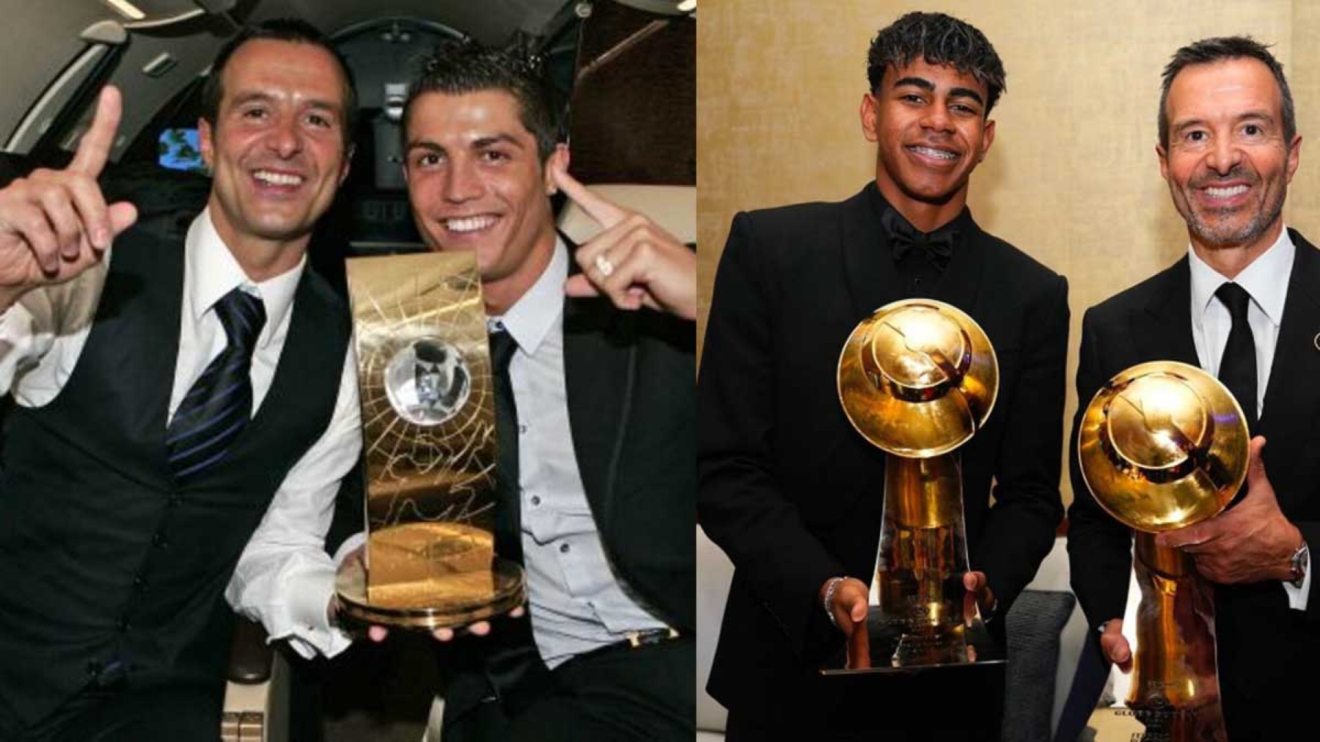 Jorge Mendes &eacute; conhecido como o "dono das estrelas" no futebol - Montagem Canal do YouTube Resenha Rubro Negra