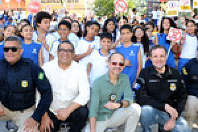 Semana nacional do trânsito mobiliza mais de 500 estudantes