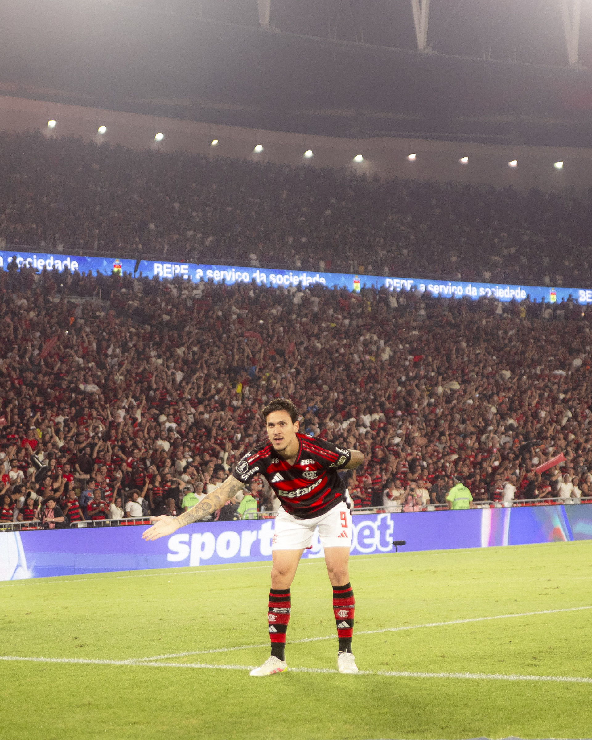 Pedro abriu o placar para o Flamengo - Adriano Fontes/Flamengo