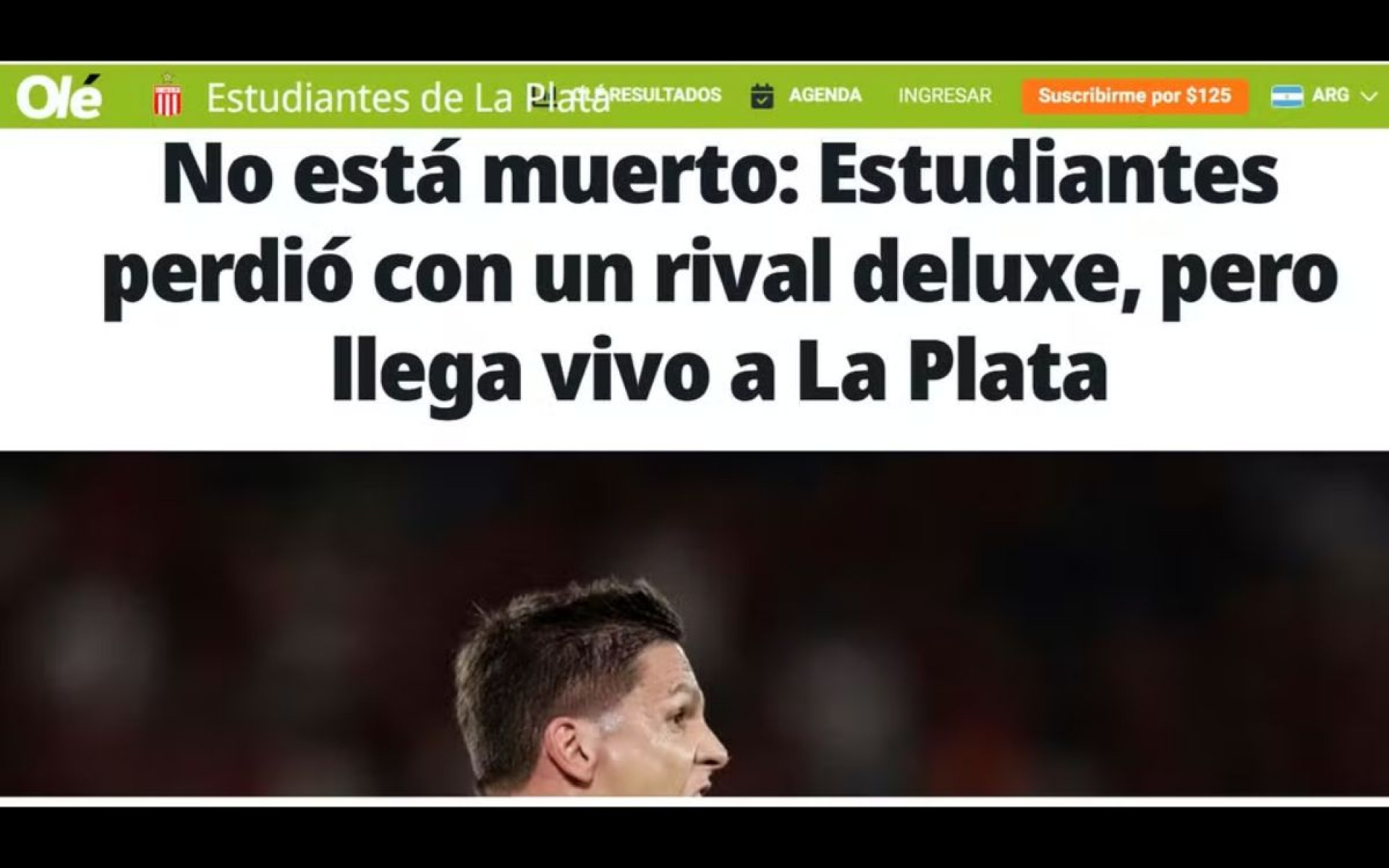 Imprensa argentina repercute derrota do Estudiantes para o Flamengo, no Maracanã - Reprodução / Internet