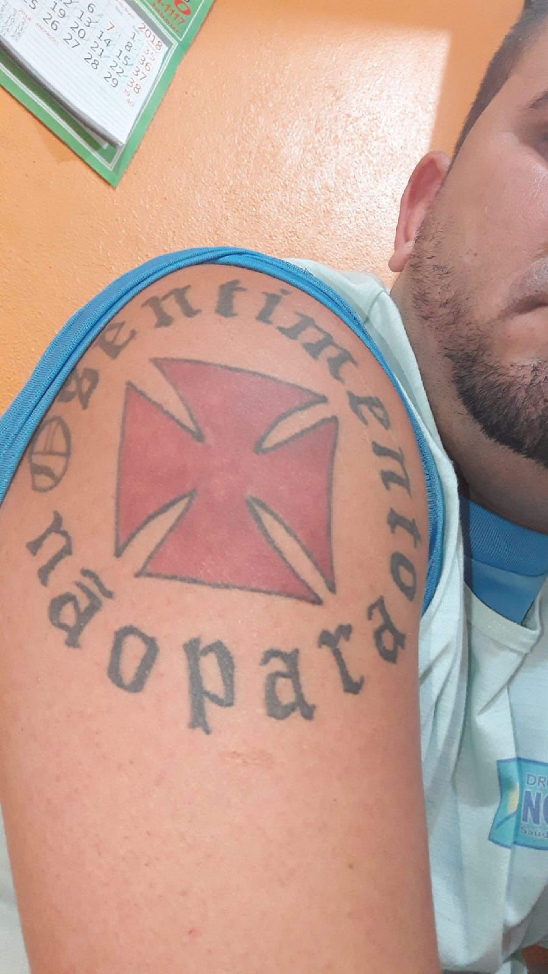 Gago com a tatuagem do Vasc&atilde;o - Reprodu&ccedil;&atilde;o / Arquivo pessoal