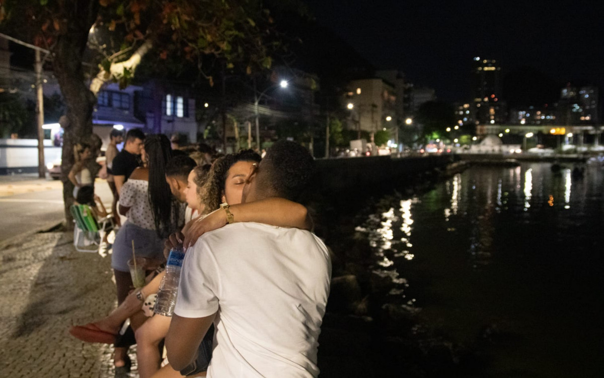 Mureta da Urca tem grande movimentação após domingo alcançar 40,9ºC - Érica Martin/Agência O DIA