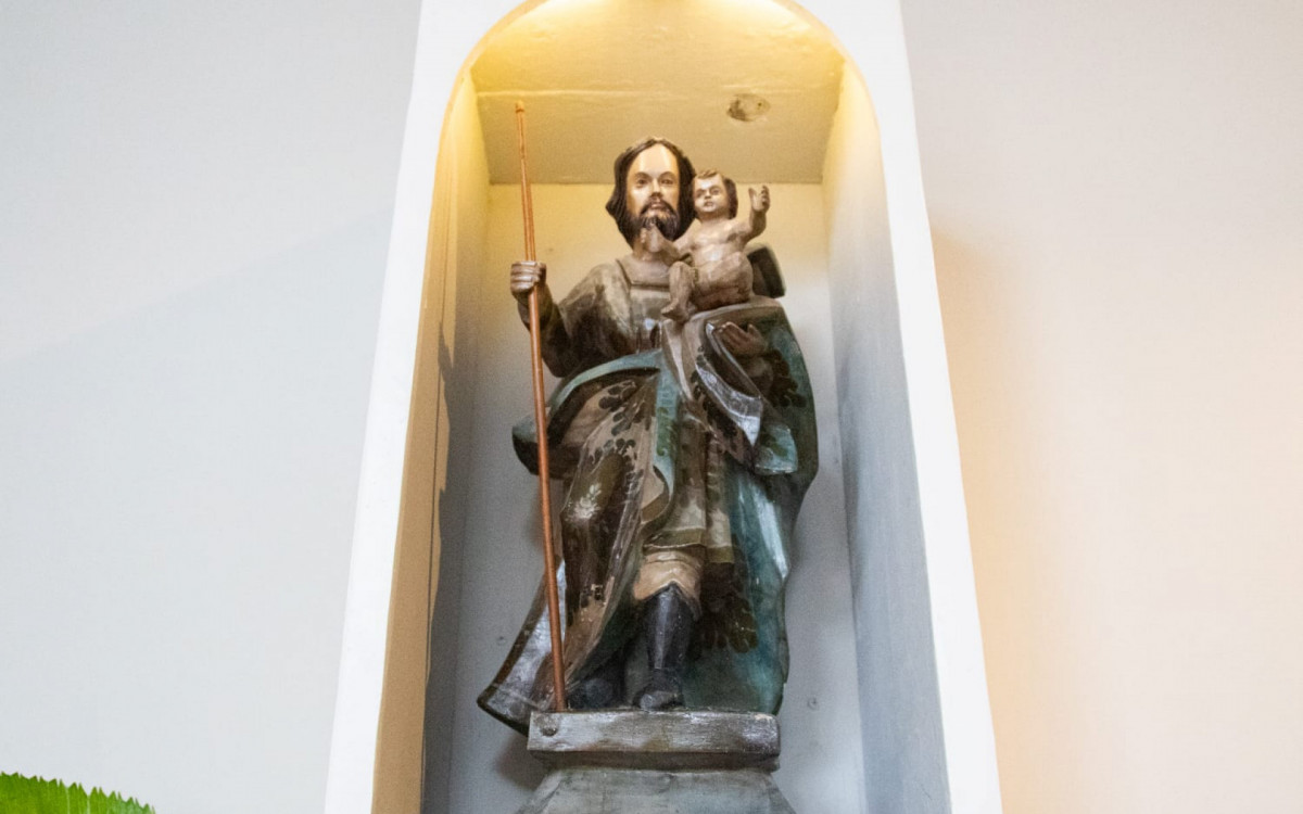 Imagem de São José dentro do Mercadinho