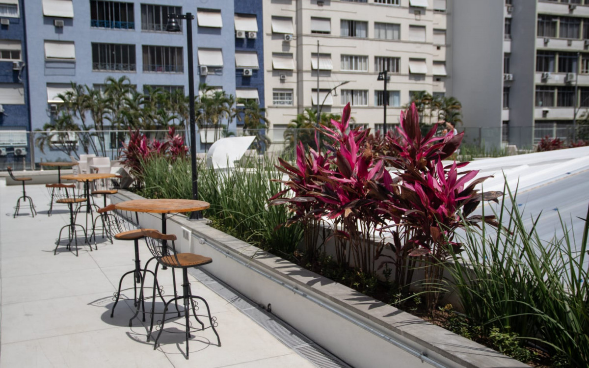 Vista do terraço do novo Mercado São José