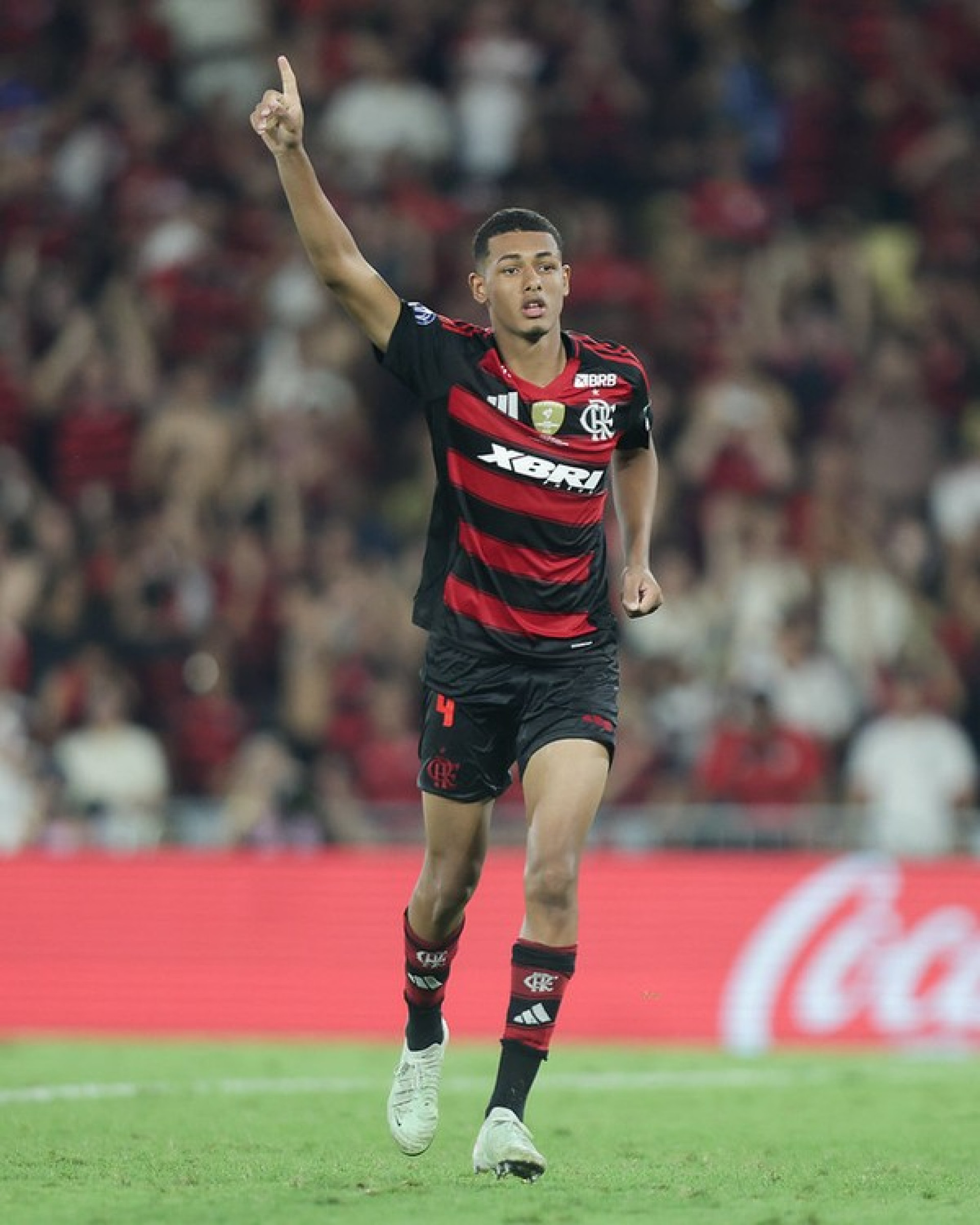 João Victor pelo Sub-20 do Flamengo